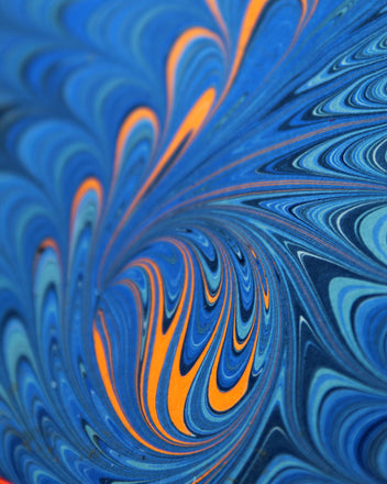 Detail of French Curl wave design, by Marmor Paperie for Mark+Fold.