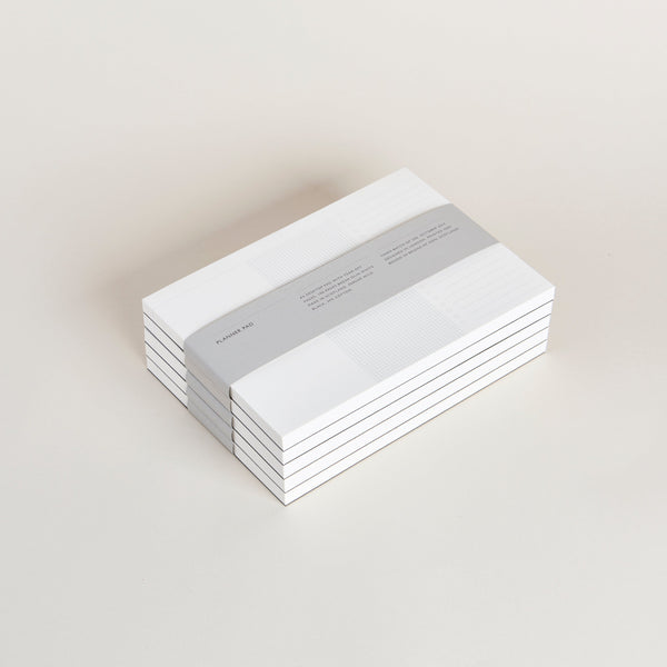 The Mark+Fold Planner Pad, printed in Scotland. With 100 tear-off pages, designed to sit on your desk ready for immediate ideas and doodling.