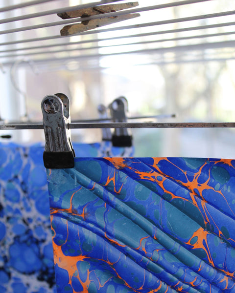 A modern take on paper marbling