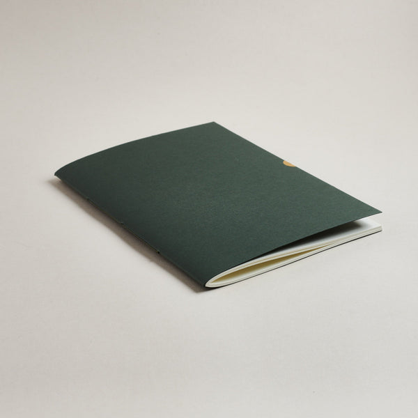 Sequoia Green a5 medium notebook on a light gray background