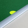 Neon thumbcut detail, Mark+Fold green exercise book hand-made in London