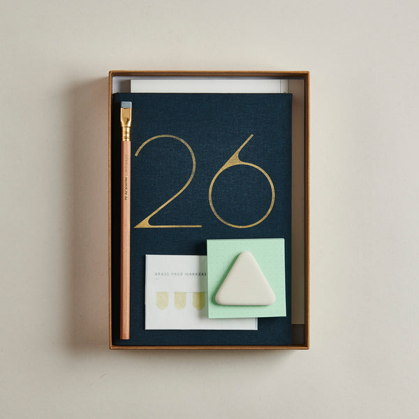 2026 Diary Gift Set | Linen Navy