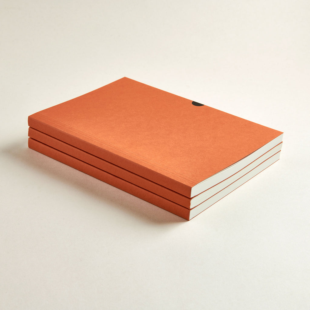Marks Plus Note Book Classic Notebook | Lined Pages | Rust | A5 | MARK+FOLD