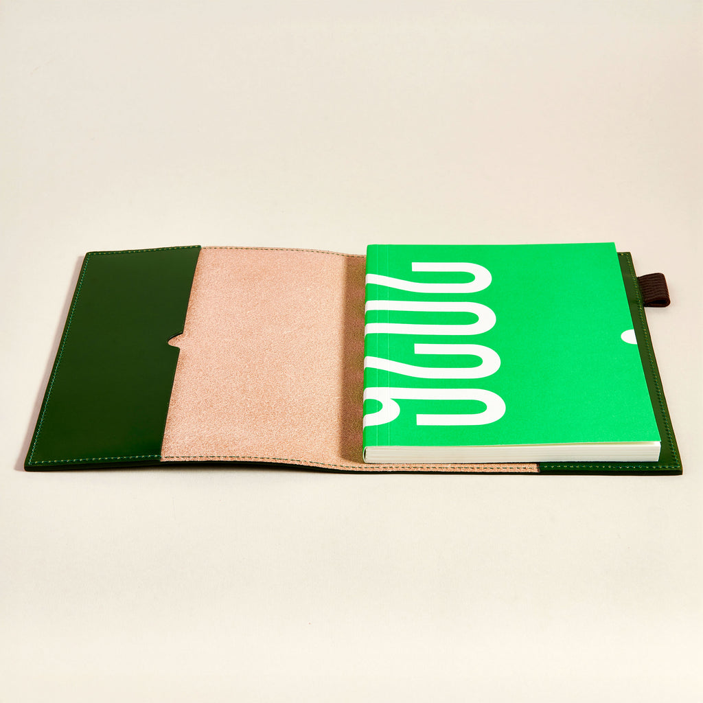 Diary with Green Leather cover