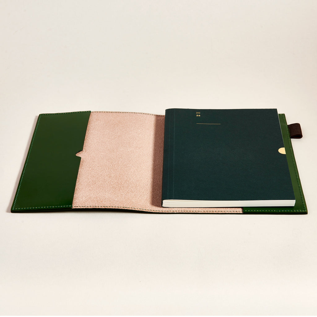Diary with Green Leather cover