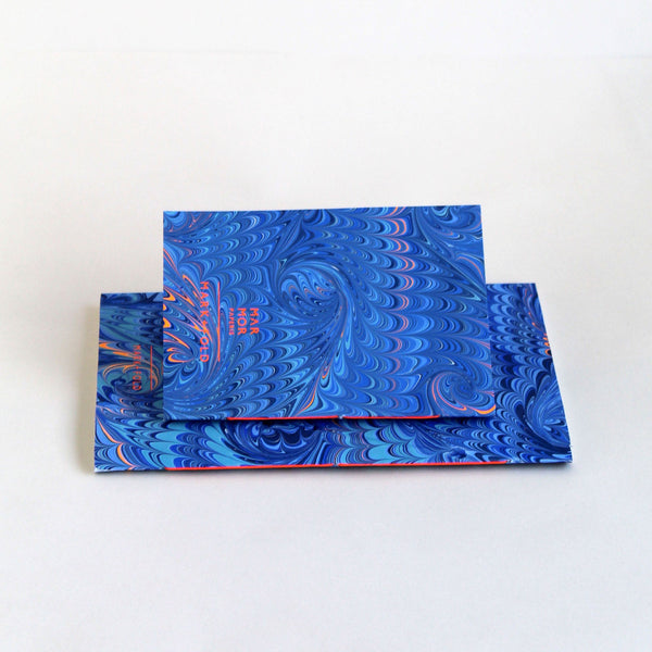 Pair of Wave Marbled Notebooks A5 & A6 | Marmor for Mark+Fold