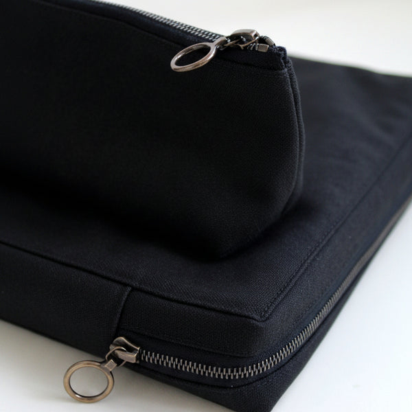 Pencil Case + Pouch Set | Black
