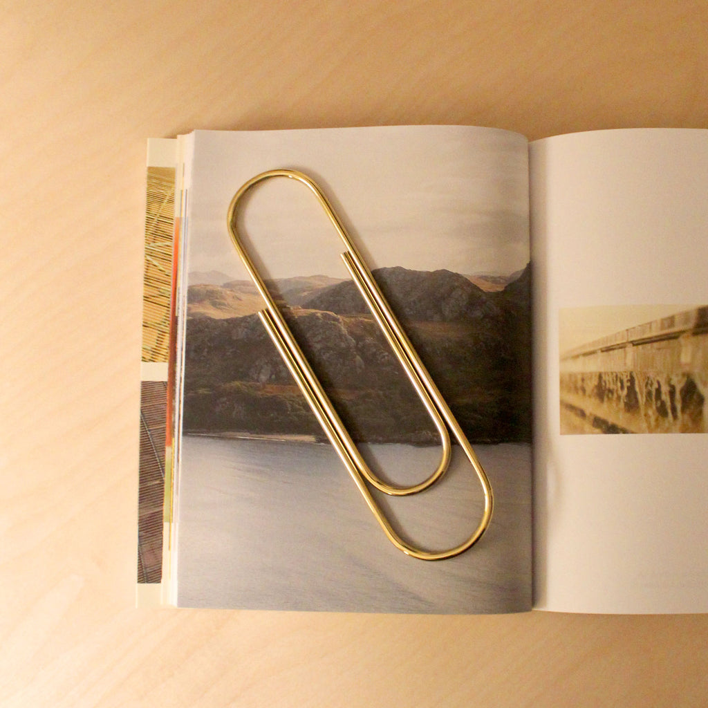 Carl Auböck Paperclip in Solid Brass, for Mark+Fold, luxury desk object, made in Vienna