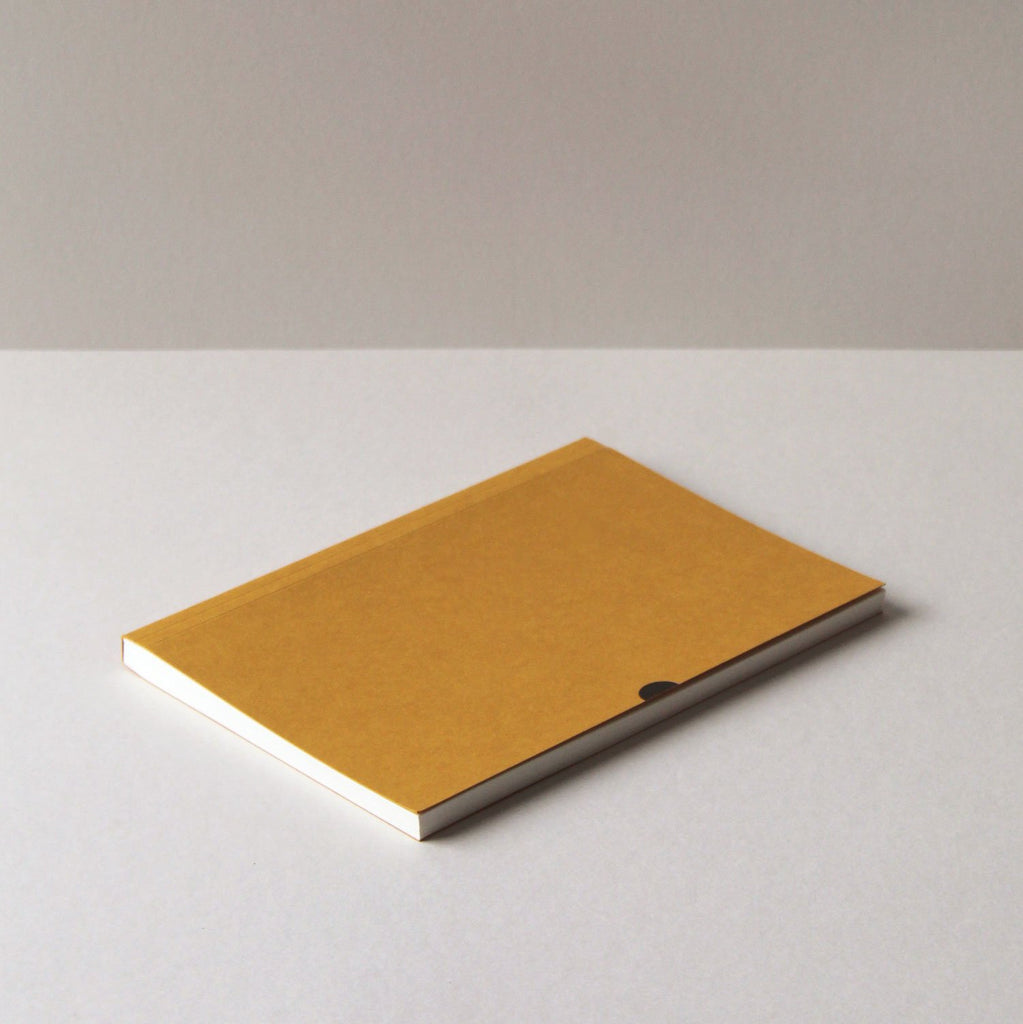 Dot grid notebooks from Mark+Fold the modern stationer, in Flint and mustard.