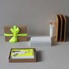 Neon Gift Box, Stationery Gift Box from Mark+Fold, luxury stationery, layflat notebook, fluoro, fluorescent, blackwing pearl