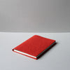 Paprika Piñatex notebook cover by Mark+Fold, removable and reusable A5 notebook cover