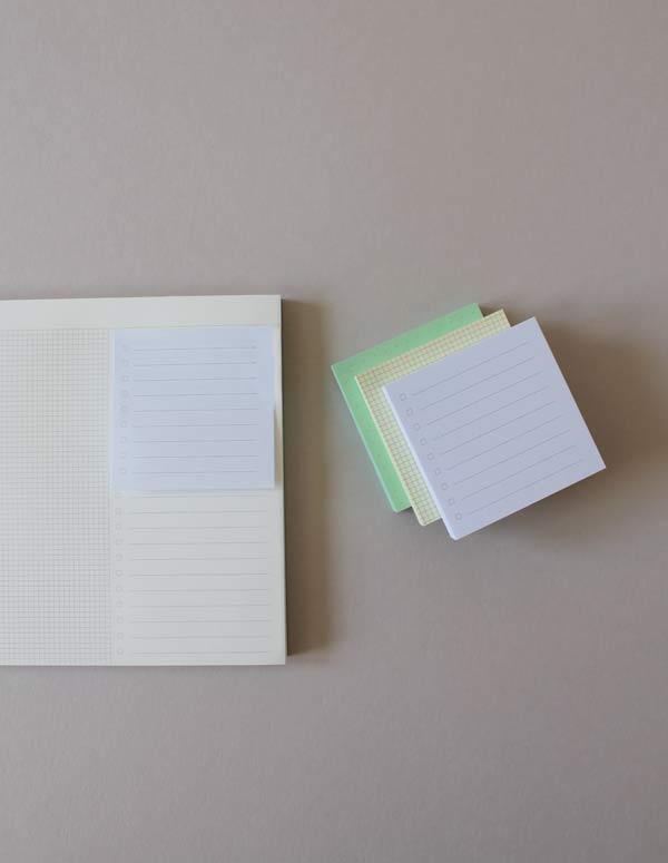 Note Block | Dot, Grid and List Pages | Mint Green, Yellow and White ...
