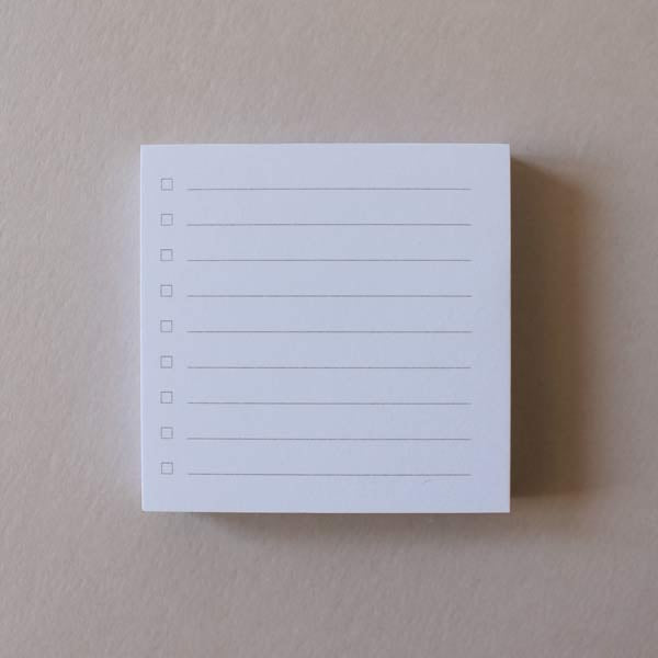 Mark+Fold sticky notes post-its, mint green yellow square grid, printed in the UK