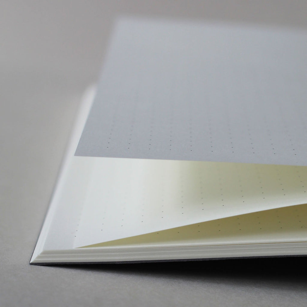 Dot grid notebook by Mark+Fold London, bullet journal, sustainably made stationery, made in Europe.