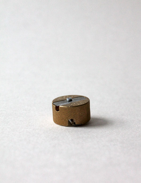 Solid Brass pencil sharpener, made in Germany.